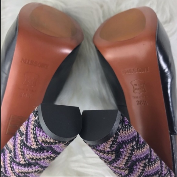 SALE ☄️MISSONI Leather Peep Toes BNIB - Picture 8 of 8